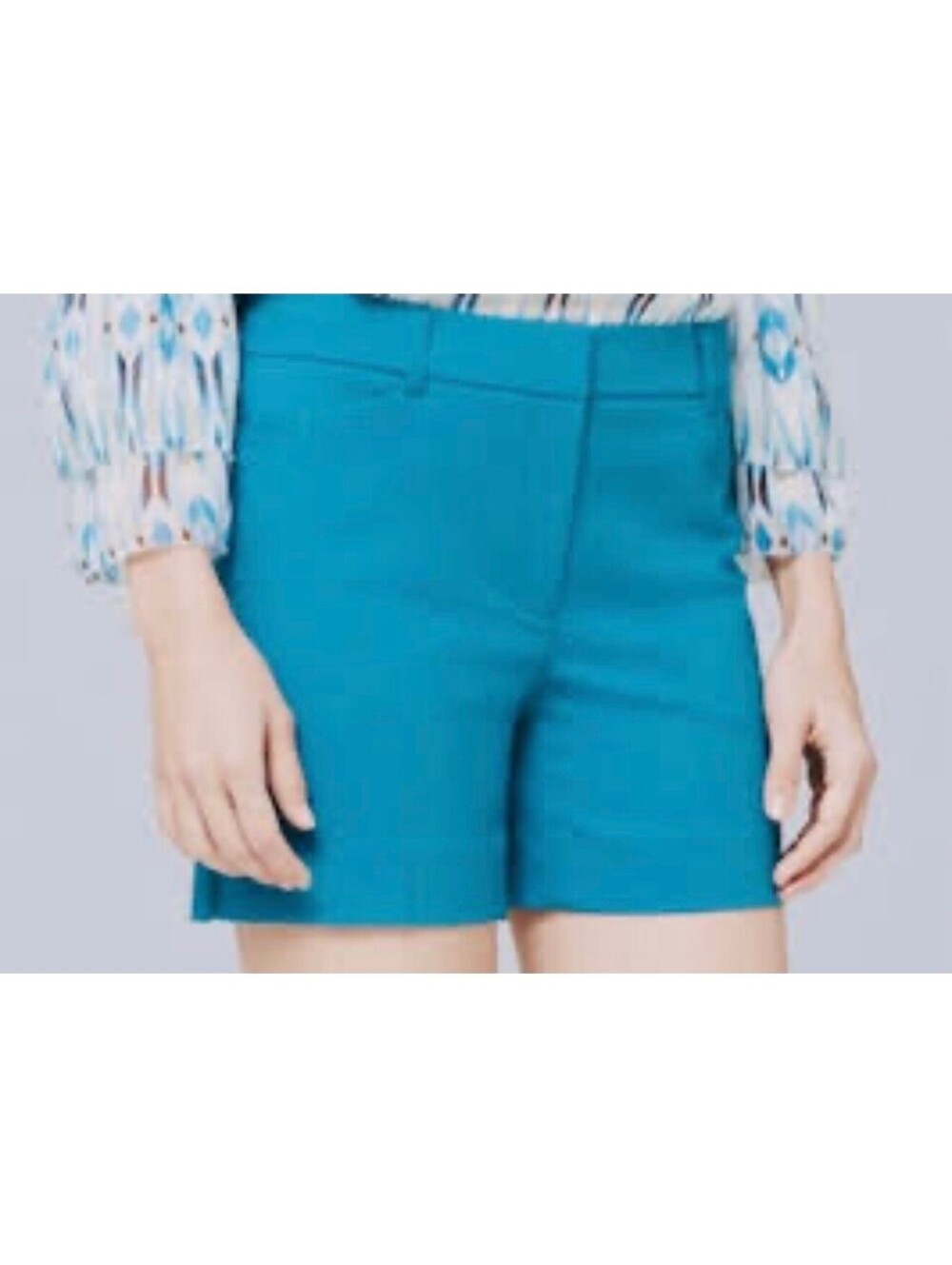 White House Black Market Women's 5" Teal Blue Shorts Size 4